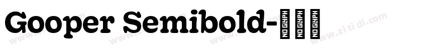 Gooper Semibold字体转换